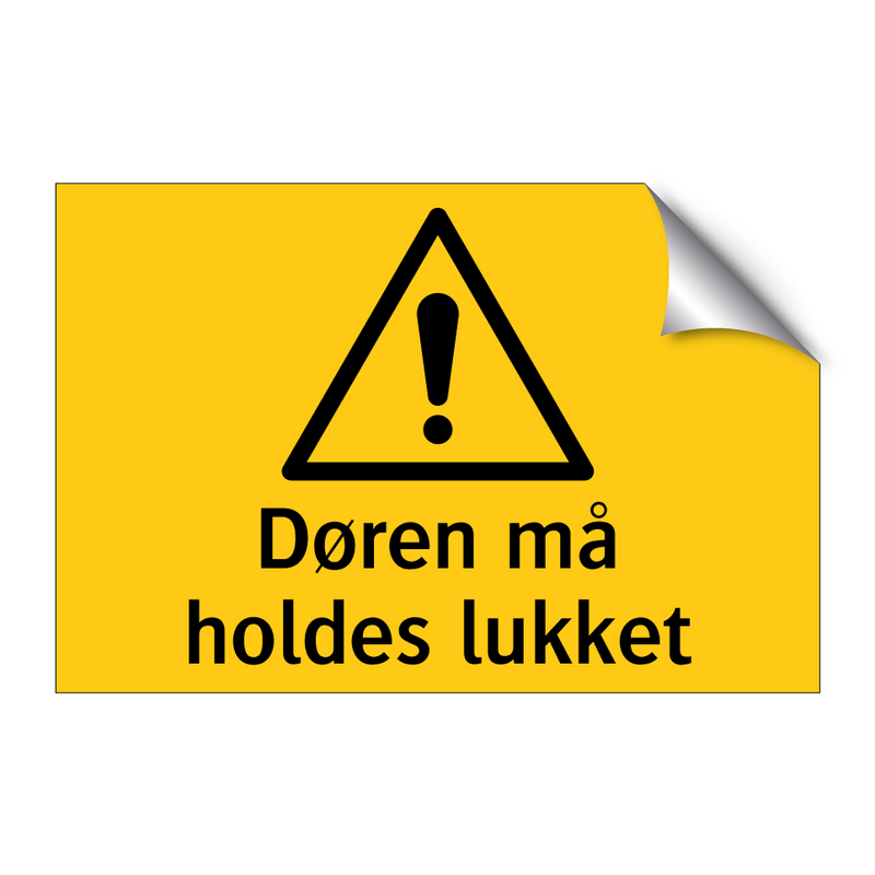 Døren må holdes lukket & Døren må holdes lukket & Døren må holdes lukket