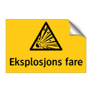 Eksplosjons fare
