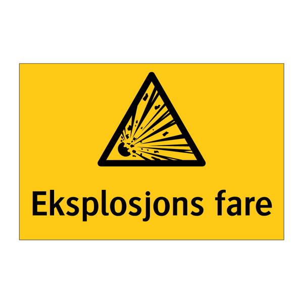 Eksplosjons fare