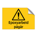 Epoxyarbeid pågår