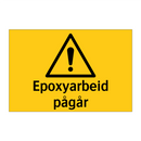Epoxyarbeid pågår