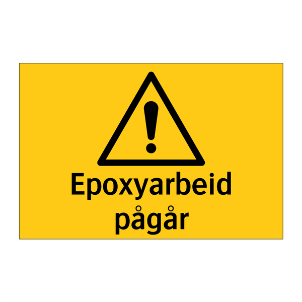 Epoxyarbeid pågår