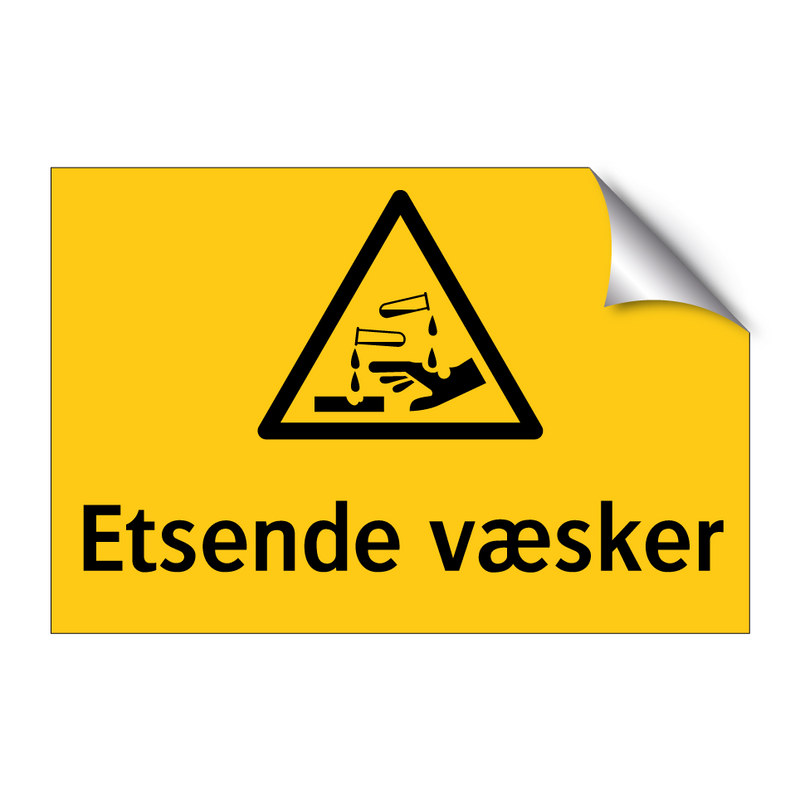 Etsende væsker & Etsende væsker & Etsende væsker & Etsende væsker & Etsende væsker