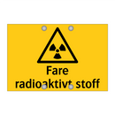 Fare radioaktivt stoff