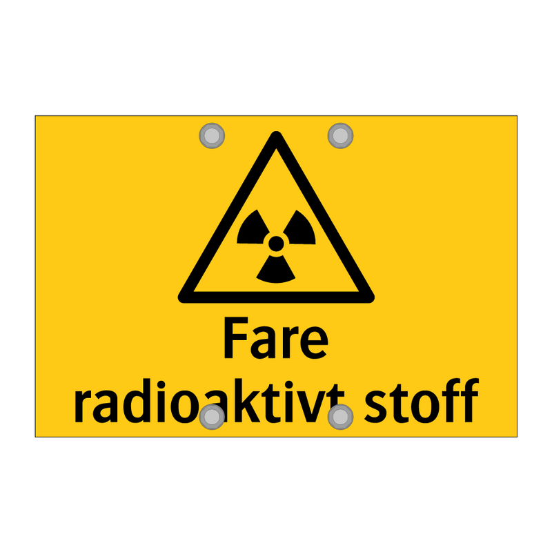 Fare radioaktivt stoff & Fare radioaktivt stoff & Fare radioaktivt stoff & Fare radioaktivt stoff
