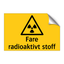 Fare radioaktivt stoff