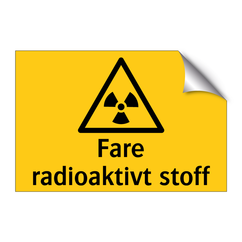 Fare radioaktivt stoff & Fare radioaktivt stoff & Fare radioaktivt stoff & Fare radioaktivt stoff