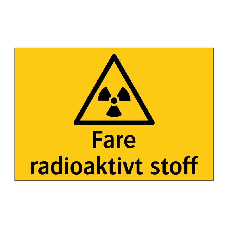Fare radioaktivt stoff & Fare radioaktivt stoff & Fare radioaktivt stoff & Fare radioaktivt stoff