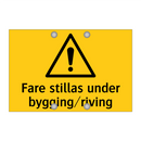 Fare stillas under bygging riving