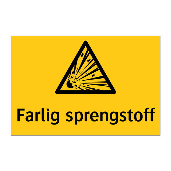 Farlig sprengstoff