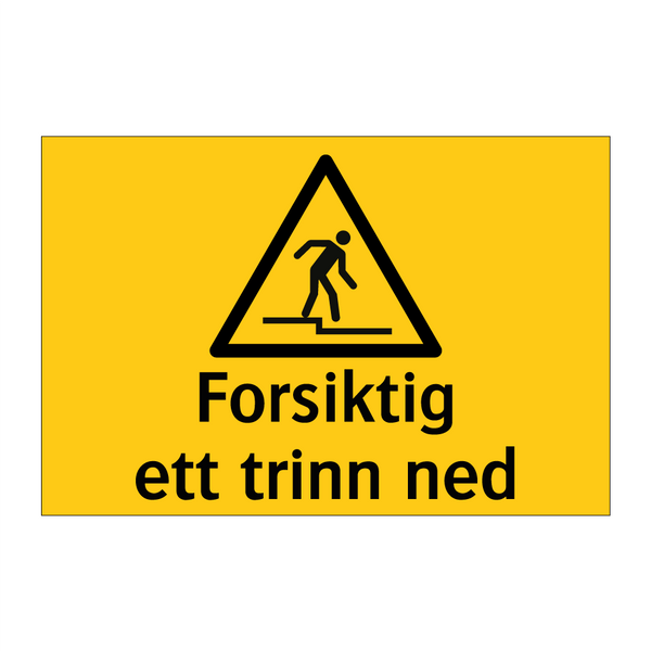 Forsiktig ett trinn ned