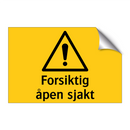 Forsiktig åpen sjakt