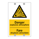 Danger explosive atmosphere Fare eksplosiv atmosfære