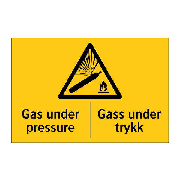 Gas under pressure Gass under trykk