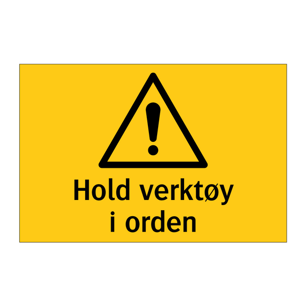 Hold verktøy i orden