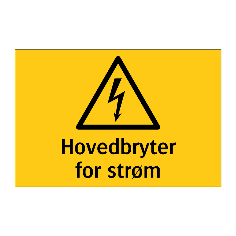 Hovedbryter for strøm & Hovedbryter for strøm & Hovedbryter for strøm & Hovedbryter for strøm