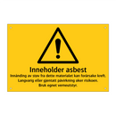 Inneholder asbest …