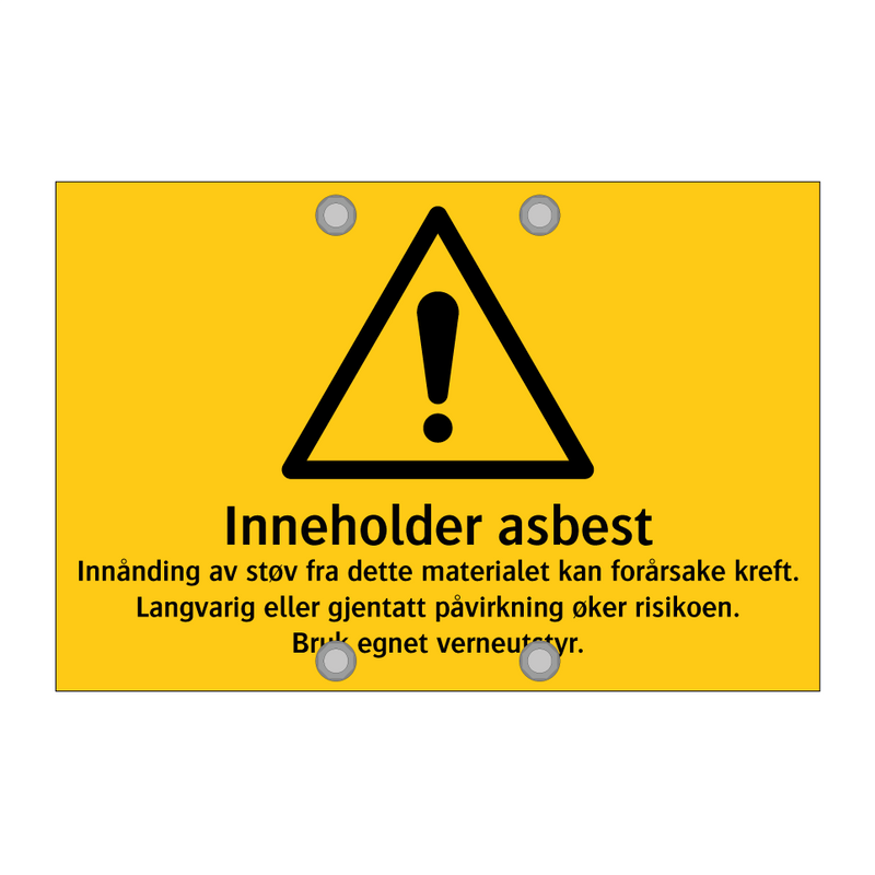 Inneholder asbest … & Inneholder asbest … & Inneholder asbest … & Inneholder asbest …