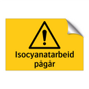 Isocyanatarbeid pågår