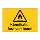 Kjemikalier Fare ved Brann