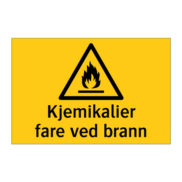 Kjemikalier Fare ved Brann