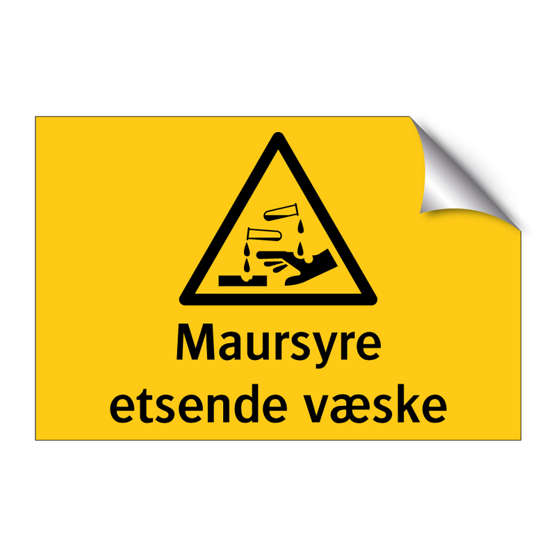 Maursyre etsende væske & Maursyre etsende væske & Maursyre etsende væske
