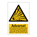 Advarsel ved lading dannes eksplosive gasser …