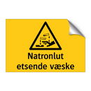 Natronlut etsende væske