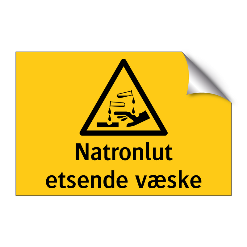 Natronlut etsende væske & Natronlut etsende væske & Natronlut etsende væske