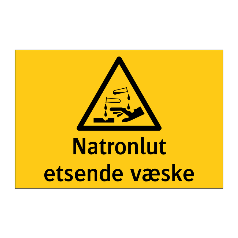 Natronlut etsende væske & Natronlut etsende væske & Natronlut etsende væske