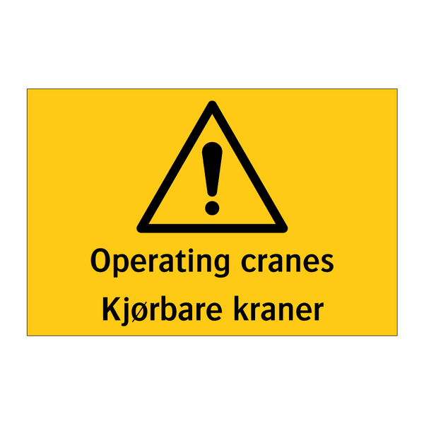 Operating cranes Kjørbare kraner