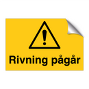 Riving pågår