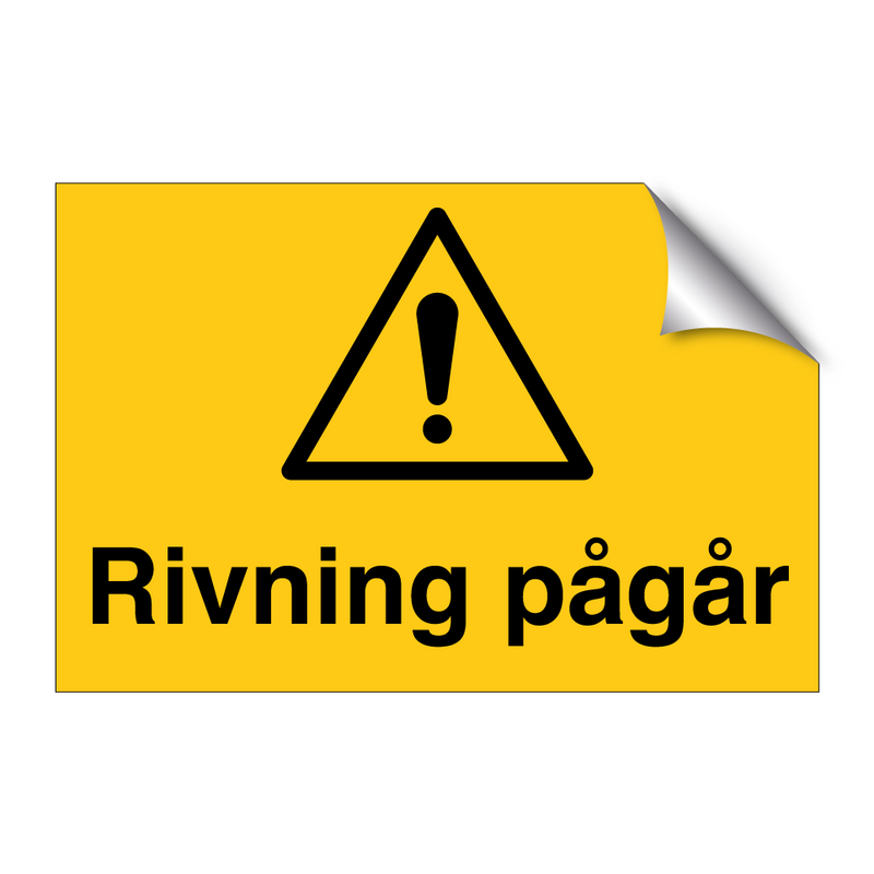 Riving pågår