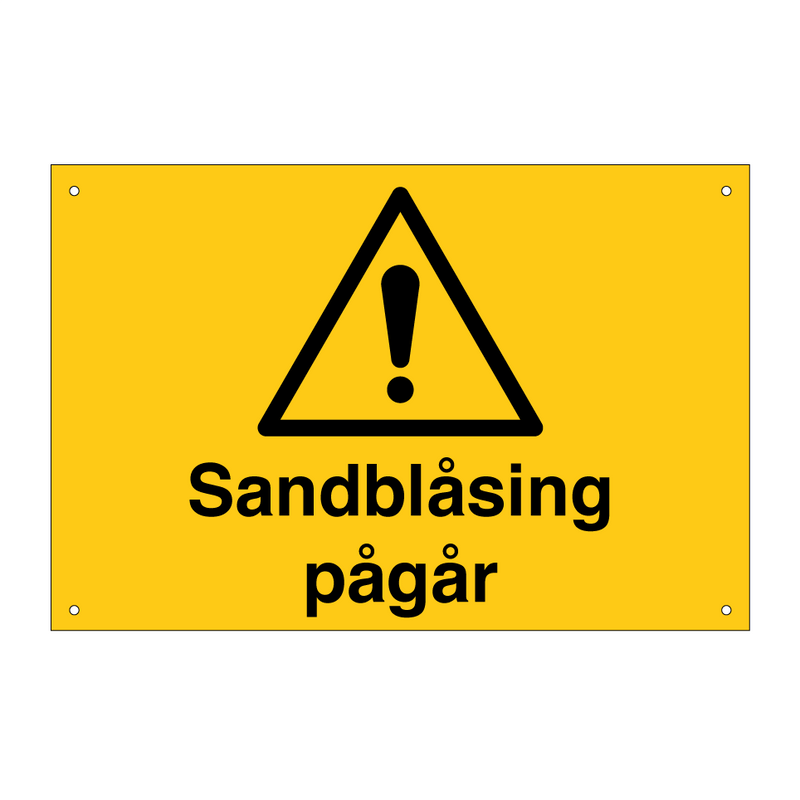 Sandblåsing pågår & Sandblåsing pågår & Sandblåsing pågår & Sandblåsing pågår