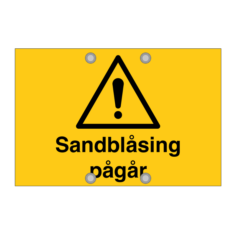 Sandblåsing pågår & Sandblåsing pågår & Sandblåsing pågår & Sandblåsing pågår