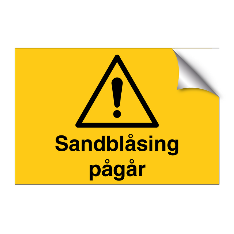 Sandblåsing pågår & Sandblåsing pågår & Sandblåsing pågår & Sandblåsing pågår