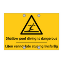 Shallow pool diving is dangerous - Liten vanndybde stuping livsfarlig