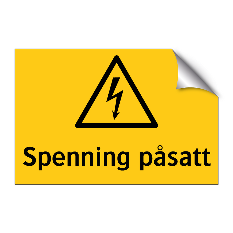 Spenning påsatt & Spenning påsatt & Spenning påsatt & Spenning påsatt & Spenning påsatt