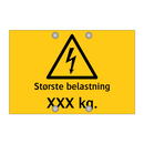 Største belastning
