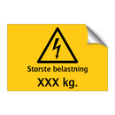 Største belastning