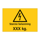 Største belastning