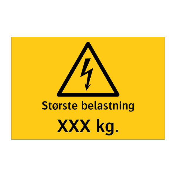 Største belastning
