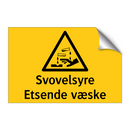 Svovelsyre etsende væske
