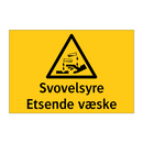 Svovelsyre etsende væske
