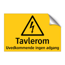 Tavlerom Uvedkommende ingen adgang
