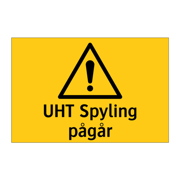 UHT Spyling pågår