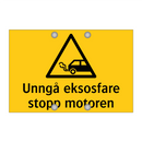 Unngå eksosfare stopp motoren
