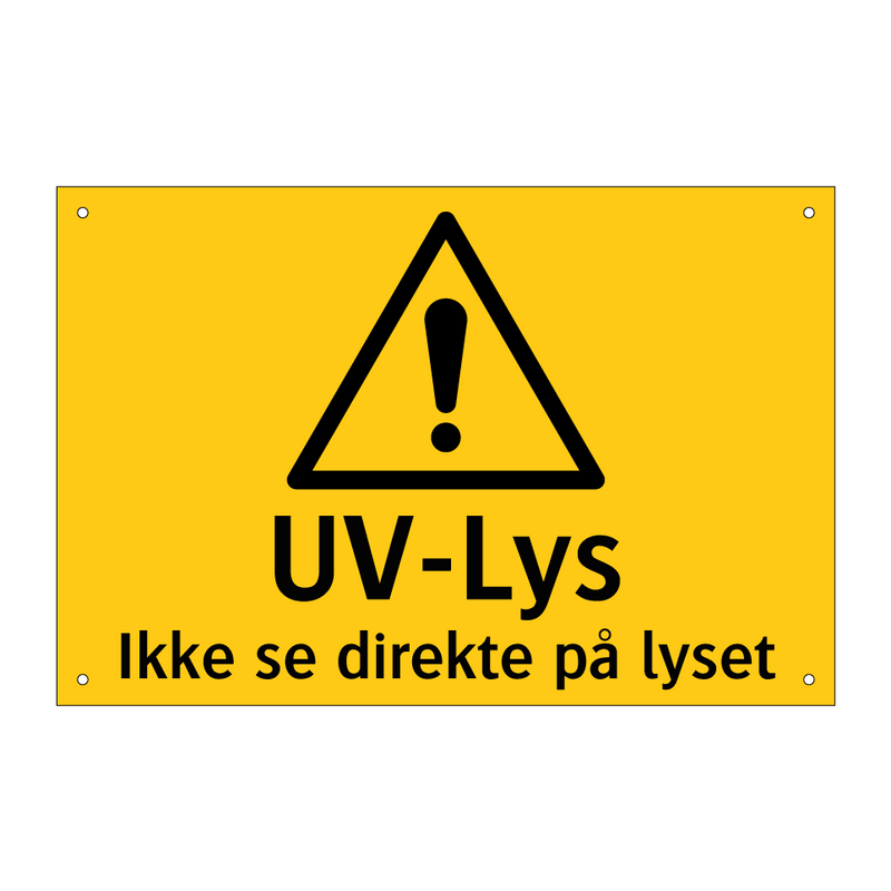 UV-lus ikke se direkte på lyset & UV-lus ikke se direkte på lyset