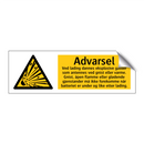 Advarsel ved lading dannes eksplosive gasser …