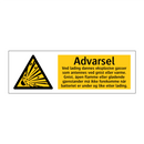 Advarsel ved lading dannes eksplosive gasser …